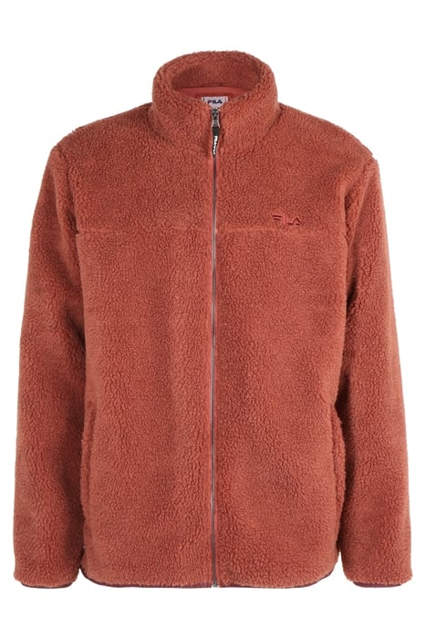 BRAUNLAGE SHERPA FLEECE JACKET MARSALA 4