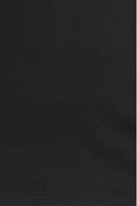 SS RAW EDGE TEE - PEACE SIGN EMBROIDERY BLACK 5