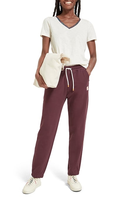 CONTRAST NECKLINE V-NECK T-SHIRT SOFT ICE 3