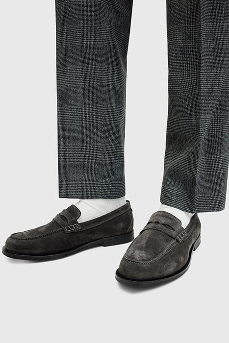 HARMON SUEDE LOAFER CHARCOAL GREY 2