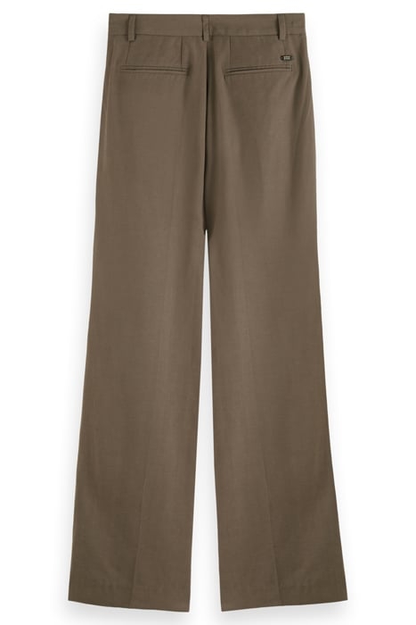 DRAPEY MID RISE WIDE LEG PANT DARK TAUPE 5