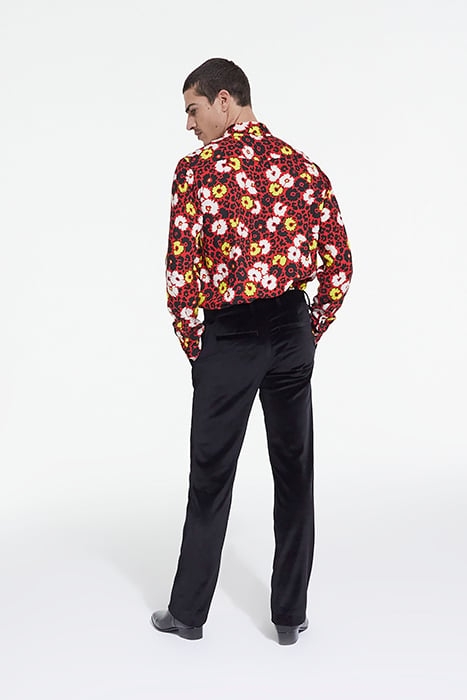 CHEMISE MANCHE LONGUE FLEURIE MULTICOLORE/RED 4