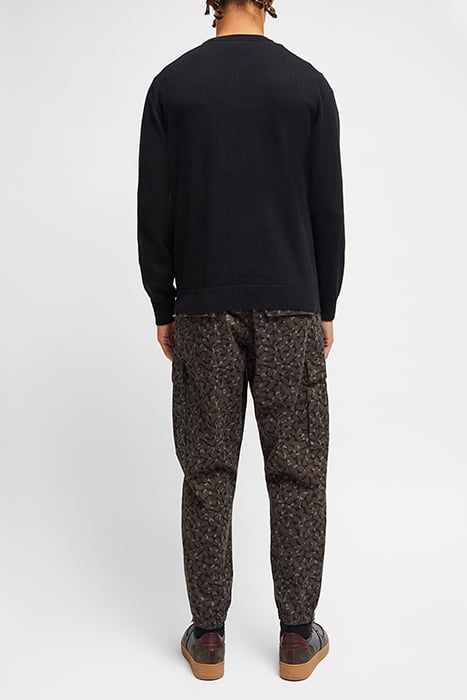 XMAS CANNABIS LEAF JUMPER BLACK 2