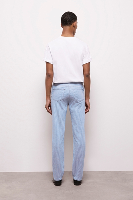 JEAN RAYÉ BLEU COUPE DROITE BLUE DENIM 2