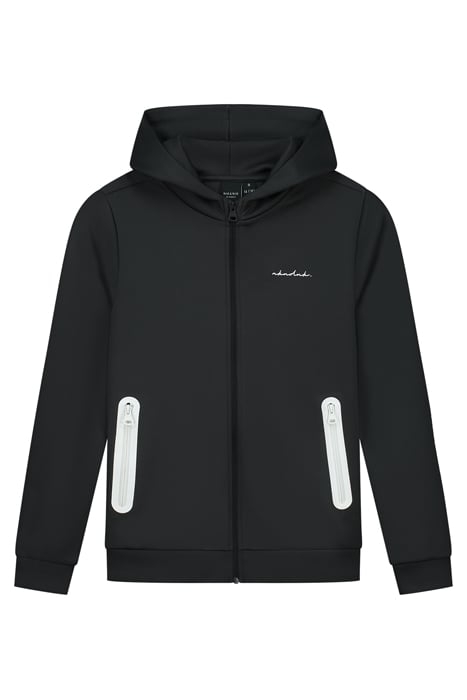 BASE LOGO TECH JACKET PIRATE BLACK 2