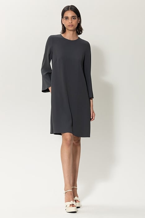 MINI DRESS WITH ¾ SLEEVES ANTHRACITE 1