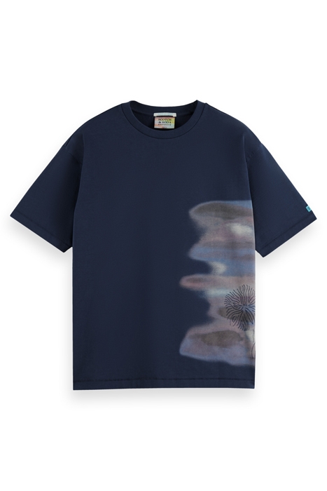 BLURRED LANDSCAPE ARTWORK T-SHIRT STEEL 4