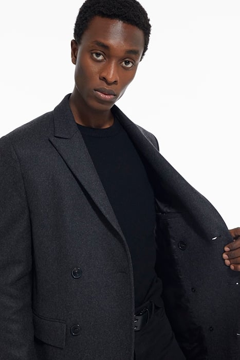 MANTEAU LONG CROISE UNI GREY 4