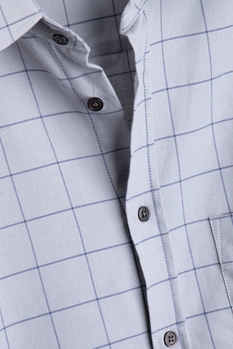 M. ROB CHECK SHIRT LIGHT GREY 3