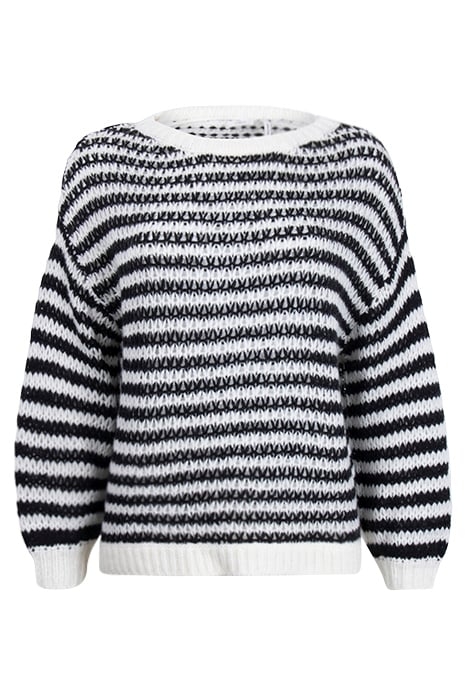 S.OLIVER PULLOVER WHITE-BLACK 1
