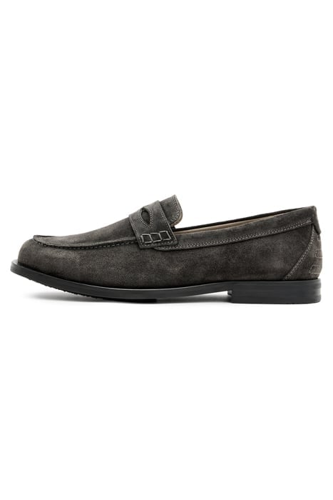 HARMON SUEDE LOAFER CHARCOAL GREY 6