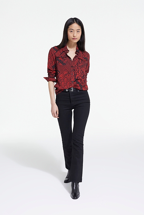 CHEMISE DETAIL PATTE BOUTONNAGE RED / BLACK 3