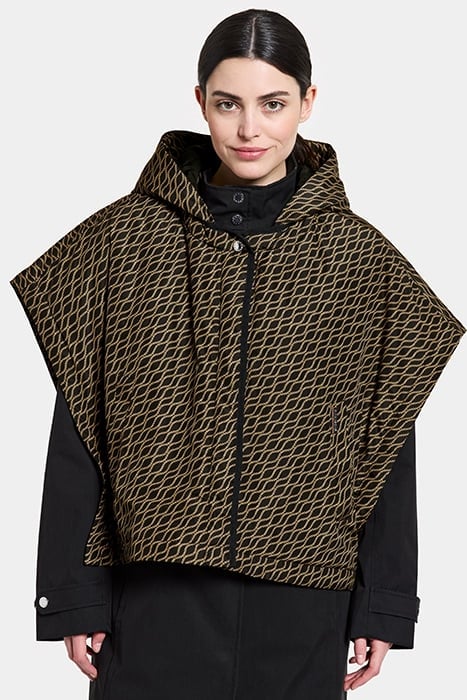 SIRI WNS CAPE ROPE AOP BLACK 1