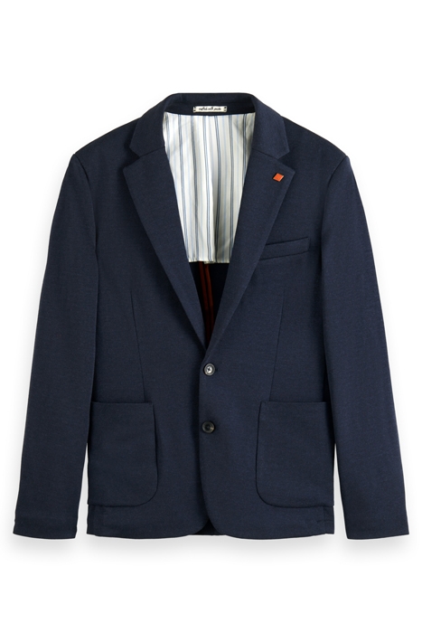 UNCONSTRUCTED REGULAR-FIT KNITTED BLAZER NIGHT 4