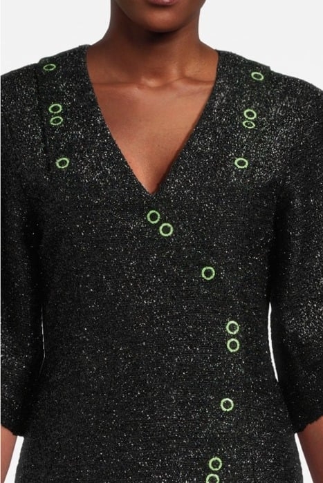 SPARKLE MINI DRESS BLACK 4