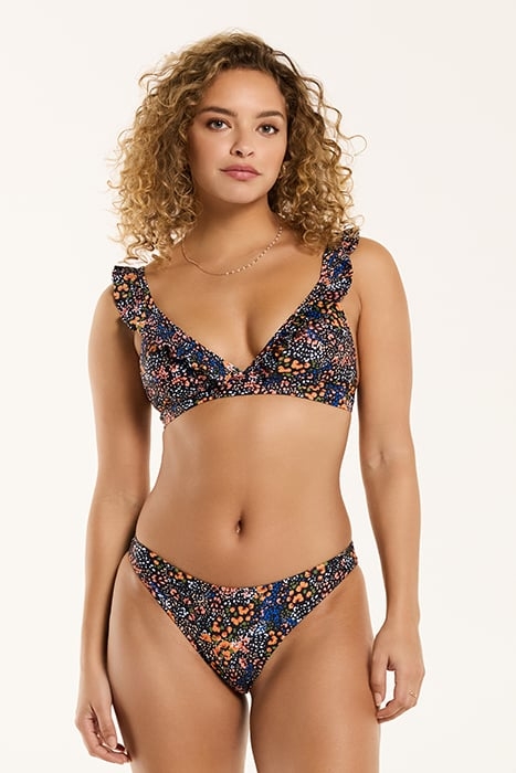 LADIES BOBBY BIKINI SET SPOTTED FLOWER BLACK SPOTTED FLOWER 1