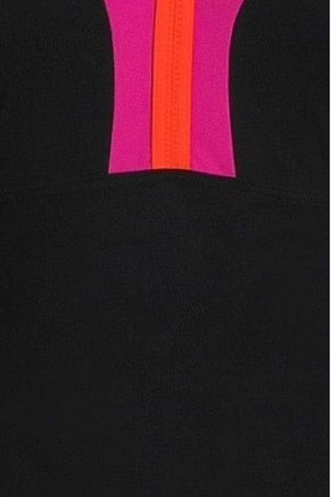 W RENEE WING BACK ONE PIECE C-CUP BLACK-ROSE VIOLET-MANGO 4