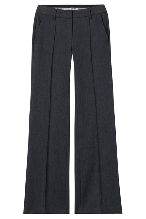 GABARDINE FLARE PANTS ANTHRACITE 3