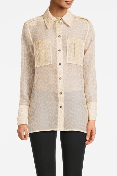 ORGANZA SHIRT OYSTER GRAY 1