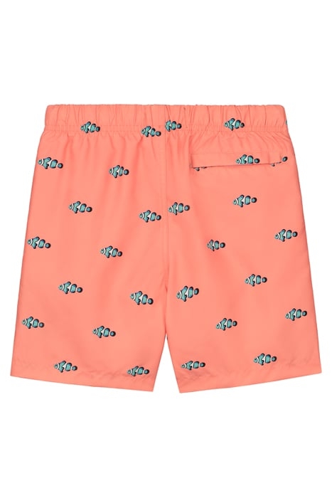 BOYS SWIMSHORT CLOWNFISH NEON ORANGE 2