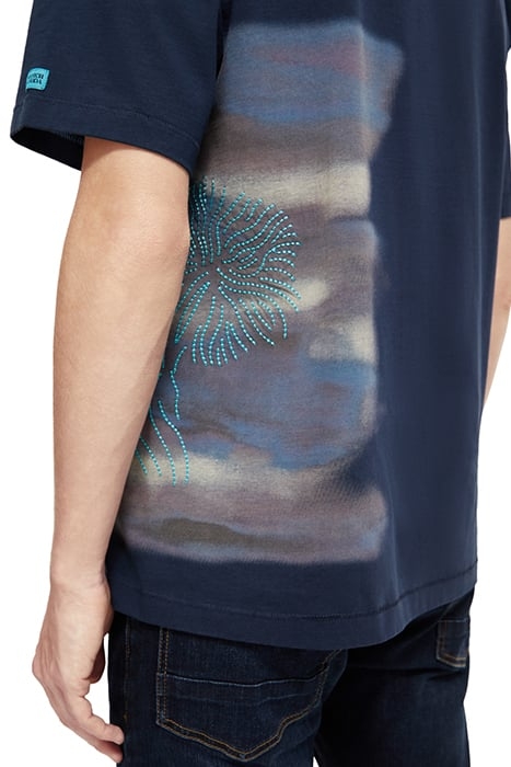 BLURRED LANDSCAPE ARTWORK T-SHIRT STEEL 7