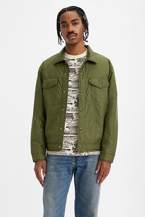 RELAXED JEANS LIGHT JACKET GREEN 1