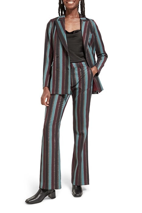 STRIPED DOUBLE BREASTED BLAZER HERITAGE LUREX STRIPE 3