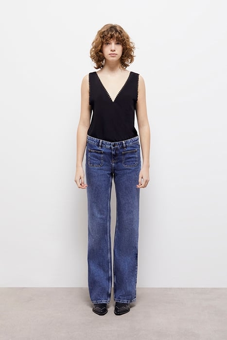 JEAN DENIM WIDE LEG BLUE DENIM 1