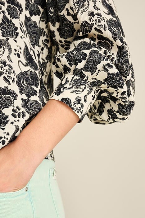 BLOUSE - OCEAN WORLD CRINKLE MULTI COLOUR 6