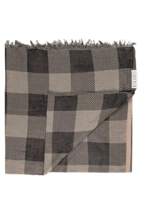 SCARF CHECK BLACK 2