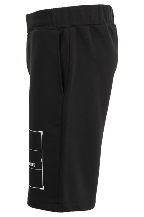SWEATSHORTS WITH SIZE POCKETS AND TRANSFER DETAIL BLACK 3