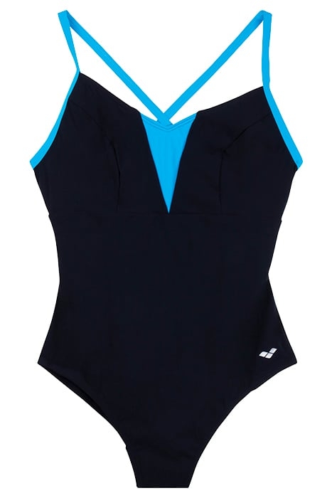 W LIZ EMBRACE BACK ONE PIECE BLACK,TURQUOISE 1