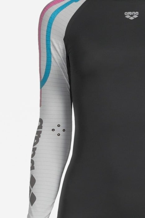 W CARBON COMPRESSION LONG SLEEVE DARK GREY-WHITE 4