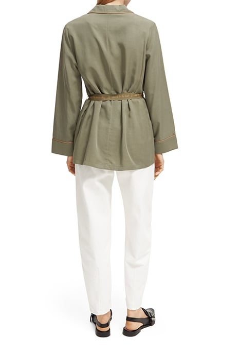 PYJAMA LOOSE FIT BLAZER ARMY GREEN 3