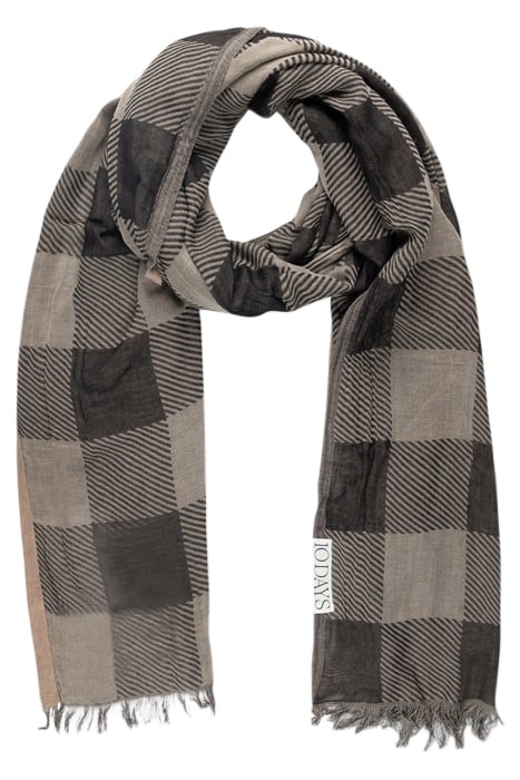 SCARF CHECK BLACK 1