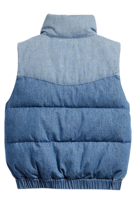 PADDED GILET IN DENIM 4