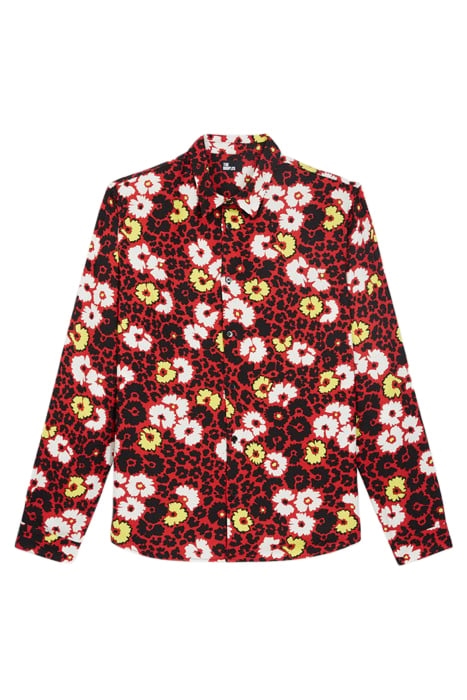 CHEMISE MANCHE LONGUE FLEURIE MULTICOLORE/RED 5