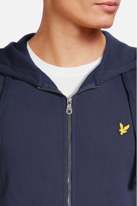 FOOTBALL WORLD GRAPHIC ZIP THROUGH HOODIE NAVY 4