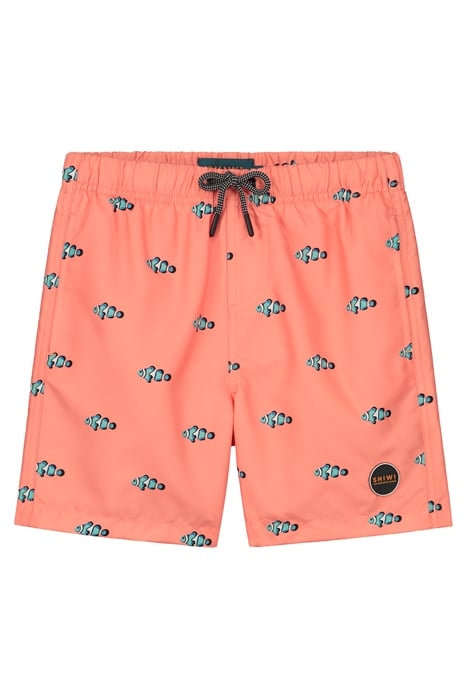 BOYS SWIMSHORT CLOWNFISH NEON ORANGE 1