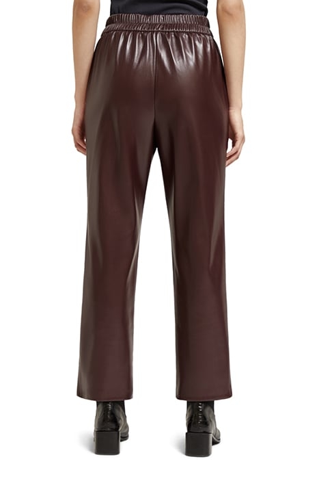 ESTELLE - FAUX LEATHER JOGGER BORDEAUX 2