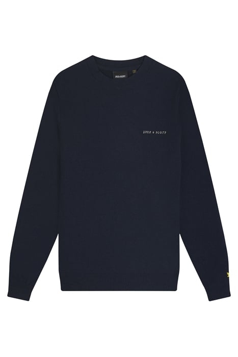 BOUCLE CREW NECK JUMPER DARK NAVY 4