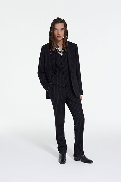 VESTE COSTUME RAYURES BLACK WHITE 3