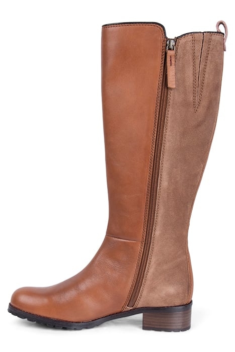 SARAH HIGH LEG BOOT MID TAN 3