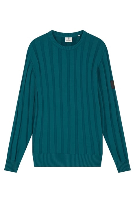 RELIEF STITCH JUMPER MALACHITE GREEN 3