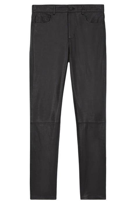 PANTALON SLIM CUIR BLACK 1