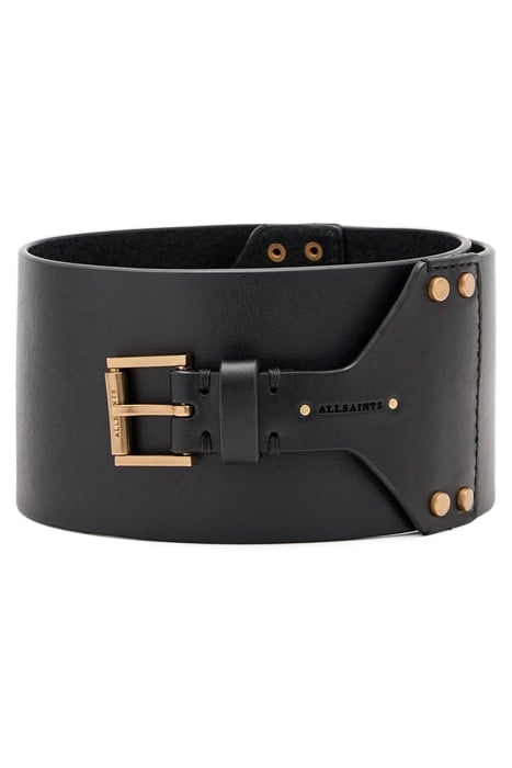 EDEN WAIST BELT BLACK/WARM BRASS 1