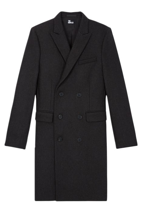 MANTEAU LONG CROISE UNI GREY 3