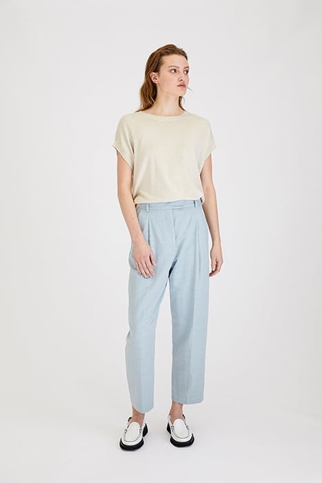 LINEN LYOCELL PANTS BLUE HAZE 2