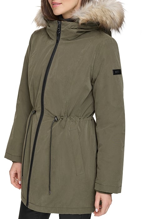 ZIPFRT LONG PUFFER LODEN 1