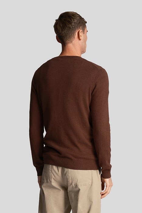 COTTON MERINO CREW JUMPER SEDIMENT 2